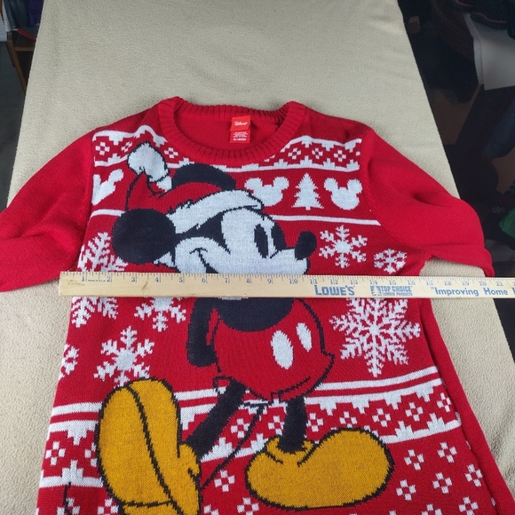 Disney Mickey Mouse Women's Size XL Santa Christmas Sweater Holiday Winter - Picture 11 of 12